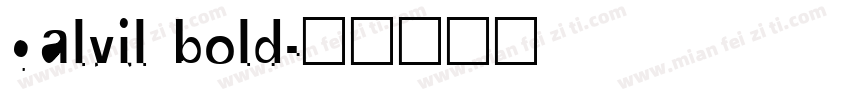 galvil bold字体转换